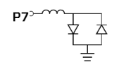Equivalent circuit for the I Input / Output 