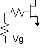 Equivalent circuit for the Gate Supply Pin 